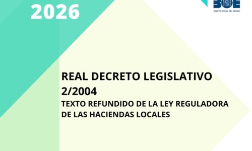 Ley Reguladora de las Haciendas Locales – Real Decreto Legislativo 2/2004